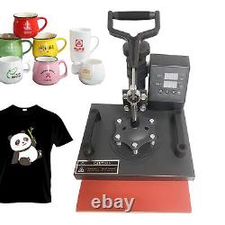 NEW Heat Press Machine 9x12 Sublimation Transfer T-Shirt Mug Plate Hat Orange