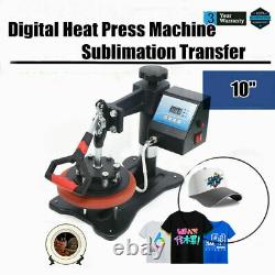 New 10 T-Shirt Heat Press Transfer Machine Digital Printing Sublimation Mug Hat