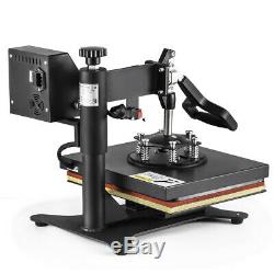 New 5 in 1 Heat Press Machine Swing Away Digital Sublimation T-Shirt /Mug/Plate