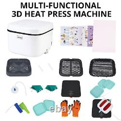 New Heat Press Machine Digital 3D Vacuum Sublimation T-Shirt Mug No Shape Limit