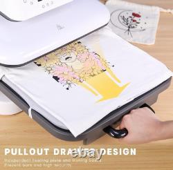 Open Box HTVRONT Auto Heat Press Machine for T Shirts 15x15