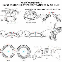 Portable T-Shirt Heat Press Machine Mat Sublimation Printer DIY 12×10