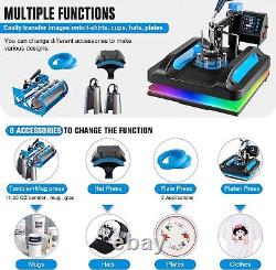 Pro Heat Press 15x12 Inch 8in1 combo Heat Press Machine with 30 OZ Tumbler Press