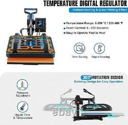 Pro Heat Press 15x12 Inch 8in1 combo Heat Press Machine with 30 OZ Tumbler Press