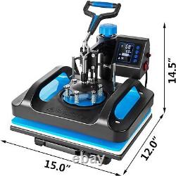 Pro Heat Press 15x12 Inch 8in1 combo Heat Press Machine with 30 OZ Tumbler Press