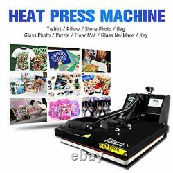 Professional Clamshell 15x15 Heat Press Machine Sublimation T-Shirt Plain