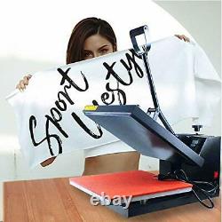 Professional Clamshell 15x15 Heat Press Machine Sublimation T-Shirt Plain