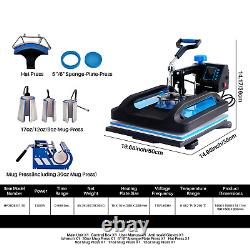 Roomark 15x15 Heat Press Machine 8 in 1+ 30 OZ Tumbler Mug Press Sublimation