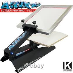 Screen Printing T-shirt press Frame Squeegee Emulsion Exposure set machine kit