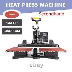 Secondhand 12X15 DoubleStation Sublimation Transfer Heat Press Machine T-Shirt