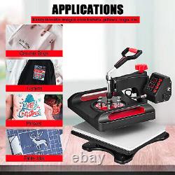 Swing Away Digital Heat Press 12x15in T-shirt Sublimation Transfer Machine US