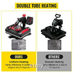 Swing Away Digital Heat Press 12x15in T-shirt Sublimation Transfer Machine US
