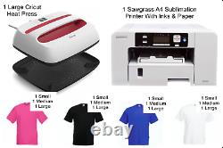 T Shirt Printing Business Package/Heat Press/Sawgrass Sublimation Printer/Shirts