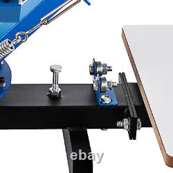 T-shirt 4 Color Screen Printing Press Machine Silk Screening Pressing 1 Station