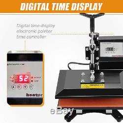 Teflon 12x10 Clamshell Heat Press Transfer Digital Sublimation Machine T-shirt