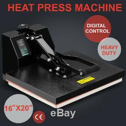 Teflon 16x20 Digital Clamshell Heat Press Transfer T-shirt Sublimation Machine