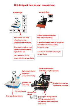 ToWorldwide 9 In 1 Heat Press Machine Digital Tshirt Printing Machine, Heat Press