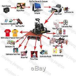 ToWorldwide 9 In 1 Heat Press Machine Digital Tshirt Printing Machine, Heat Press