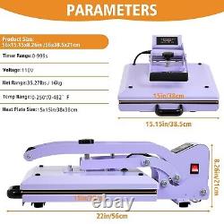 UOKRR Heat Press Machine 15 15 Sublimation Printer Transfer for DIY T-shirt