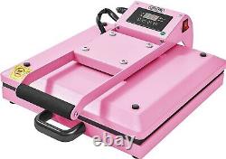 UOKRR Heat Press Machine for T Shirts, 15 x 15 Heat Press for Sublimation(Pink)