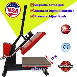 USA Magnetic Auto-Open Heat Press Machine T-Shirt Sublimation Transfer