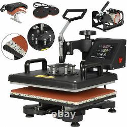USED 5 in 1 Heat Press Machine For T-Shirts 12x15 Combo Kit Sublimation