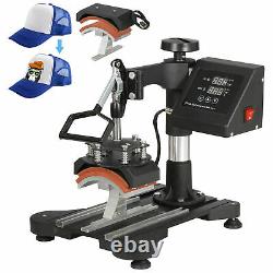 USED 5 in 1 Heat Press Machine For T-Shirts 12x15 Combo Kit Sublimation Swing