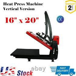 US Clamshell Sublimation T-shirt 16 x 20 Heat Press Machine Vertical Version