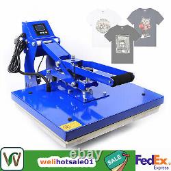 Upgraded Auto Open Heat Press Machine Clamshell 16x20 Slide Out Base T Shirt htv