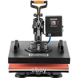 VEVOR 15x15 T-Shirt Heat Press Transfer 6IN1 Combo Digital Mug Plate Pressing