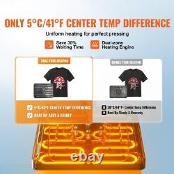 VEVOR Digital Heat Press 15x15 T-shirt Sublimation Transfer Machine Swing Away