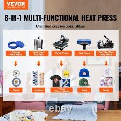 VEVOR Digital Heat Press 15x15 T-shirt Sublimation Transfer Machine Swing Away