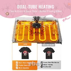VEVOR Heat Press Machine 12x15 inch with 30oz Tumbler Press T-Shirts Pink