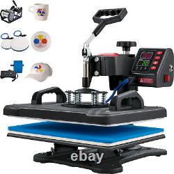 VEVOR Heat Press Machine 12x15in 5in1 Sublimation Transfer T-shirt Plate Mug Cup