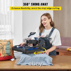 VEVOR Heat Press Machine 12x15inch Sublimation Transfer Swing-away DIY T-shirts