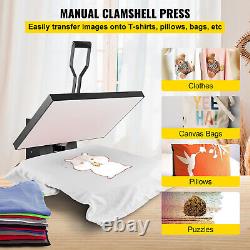 VEVOR Heat Press Machine 16 x 24 Clamshell Sublimation Transfer for T-shirt