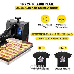 VEVOR Heat Press Machine 16 x 24 Clamshell Sublimation Transfer for T-shirt
