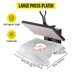 VEVOR Heat Press Machine 16 x 24 Clamshell Sublimation Transfer for T-shirt