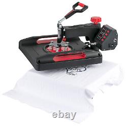 VEVOR Heat Press Machine 8 in 1 15x15in T-shirt Sublimation Transfer Swing-away